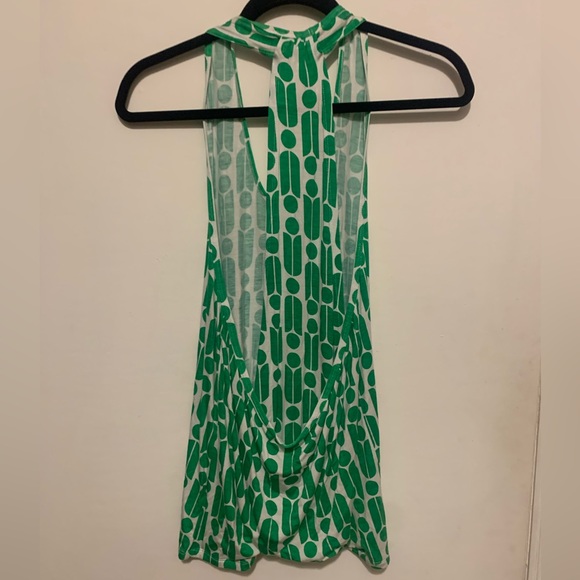 NWT - Macbeth Collection Margaret Joseph - Green & White -Tank Top - Size: Small - Picture 5 of 7